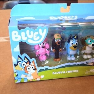 New 4 pack Bluey and Friends snickers coco honey bluey disney